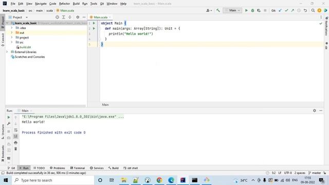 How to create First SBT Scala Hello world project | IntelliJ Idea IDE смотреть онлайн