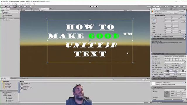 How to make pretty text in Unity3D with TextMeshPro / TMPRO смотреть онлайн