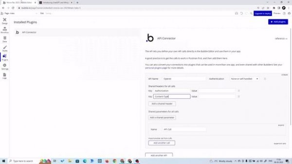 GPT 3.5 Turbo + Bubble io: Build Web Apps ... ChatGPT API in action (Saas - No code)
