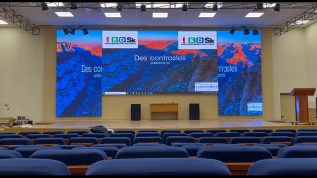 Светодиодный led экран для зала, шаг пикселя P 2.5 мм. Пример выполненной работы. смотреть онлайн