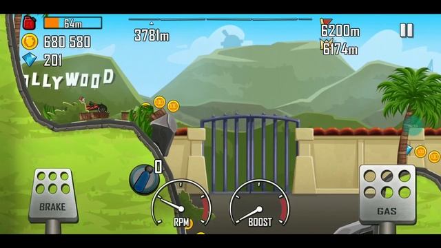 Hill Climb Racing. Dune Buggy - Action Hero 6770 meters. New Record! смотреть онлайн