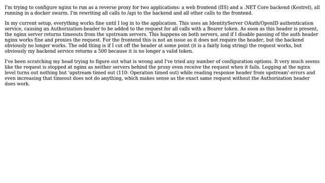 nginx reverse proxy with authentication header смотреть онлайн