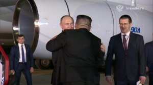 Ким Чен Ын лично встретил Владимира Путина в Пхеньяне