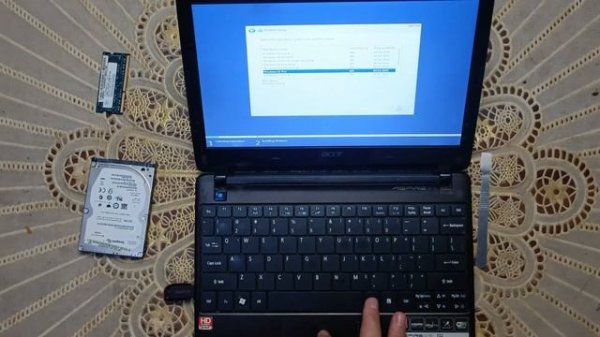 Upgrade Laptop ACER Aspire ONE 722 RAM 8 GB SSD 512 GB