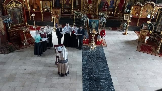 Пасхальное поздравление. Христос Воскресе! Муз. А.Гребенщикова 09.05.21. Боголюбский Храм г.Пушкино смотреть онлайн