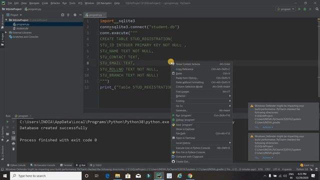 How to use SQLite in Python | Python SQLite смотреть онлайн