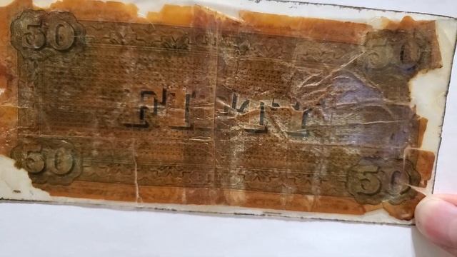 $50 Confederate bill "NO DATE" Link to US Coin book in description!!! смотреть онлайн