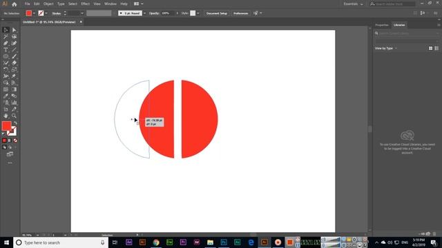 Eraser Tool - Adobe Illustrator CC 2019 смотреть онлайн