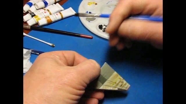 Старение модели и нанесение масляных точек. Сборка модели самолета. Часть 12. смотреть онлайн