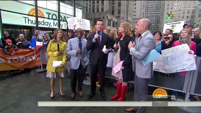 Savannah Guthrie in rubber boots - 1-May-2014 смотреть онлайн