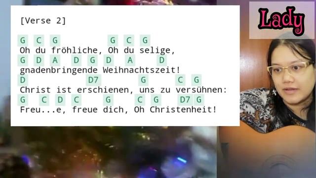 Lagu natal jerman: "O du fröhliche" || teks + chord смотреть онлайн