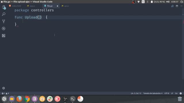 Subir archivos al servidor con AJAX y Go (Golang) смотреть онлайн