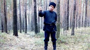 Фланкировка(Перехват на обратный хват)  (Cossack saber, flankirovka哥萨克军刀,)