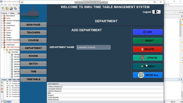 Time Table Management System in Java using NetBeans. смотреть онлайн