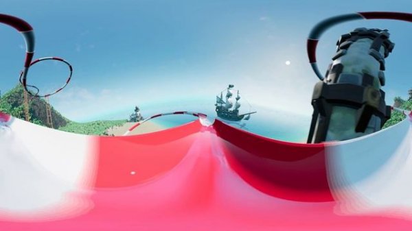 VR Virtual Reality 360°: Water Park in a Tropical Paradise