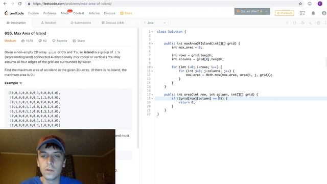 LeetCode Max Area of Island Solution Explained - Java смотреть онлайн
