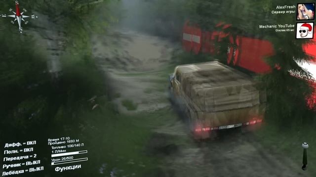 SpinTires 2014 - ГАЗ ТИГР (Россия) смотреть онлайн