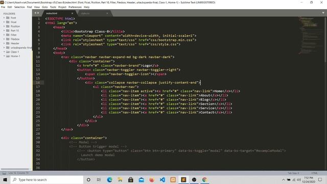 Bootstrap v5 Navbar смотреть онлайн