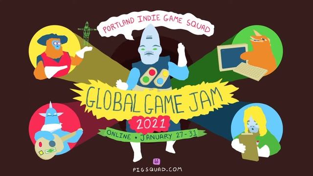 PIGSquad Global Game Jam 2021 Animated Banner смотреть онлайн