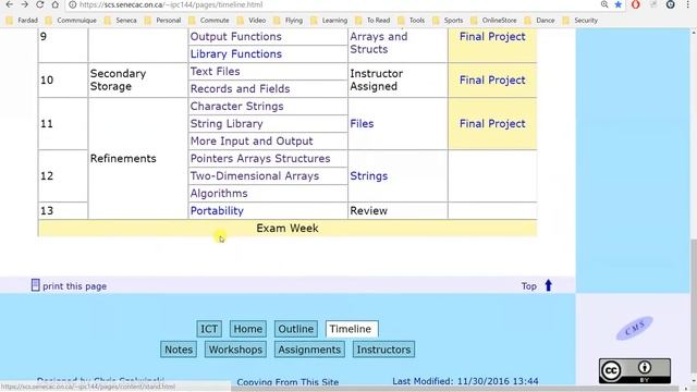 IPC144NN - Week 11 - Pointers, Two Dimensional arrays, Sorting смотреть онлайн