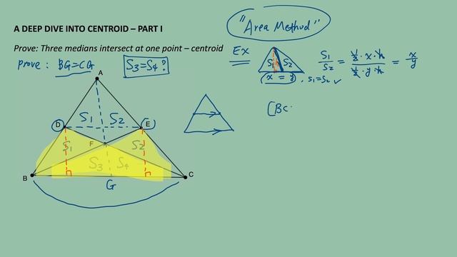 Why do 3 Medians of a Triangle Intersect at 1 Point - Centroid? смотреть онлайн
