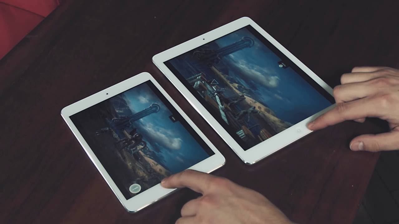 iPad Air vs iPad mini 2 смотреть онлайн