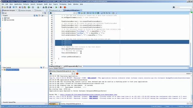 001d Jdeveloper: Working with View Object java classes смотреть онлайн