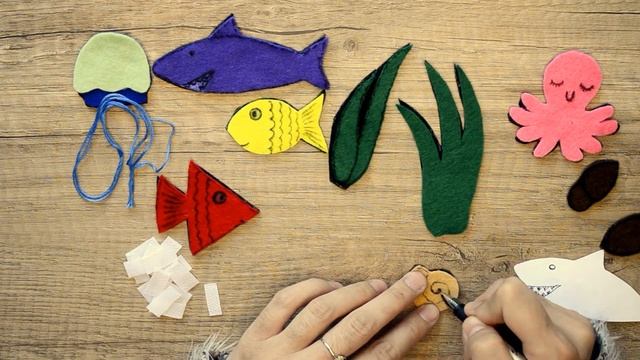 Аквариум, быстрая развивашка из фетра // DIY Felt aquarium смотреть онлайн