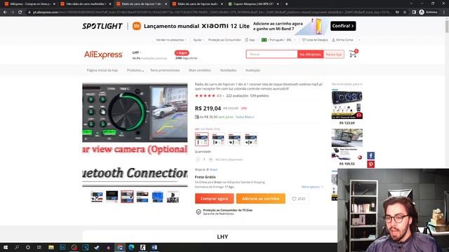 TOP 3 melhores RÁDIOS SOM AUTOMOTIVO Bluetooth Mp3 da ALIEXPRESS para comprar em 2022 смотреть онлайн