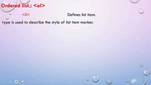 List (unordered, ordered, description) Tag in HTML- HTML Tutorials for beginners-10 смотреть онлайн