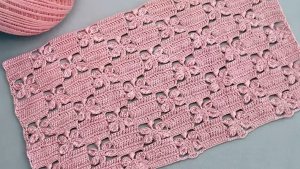 Вязание крючком: Очаровательный УЗОР БАБОЧКИ легкое для начинающих