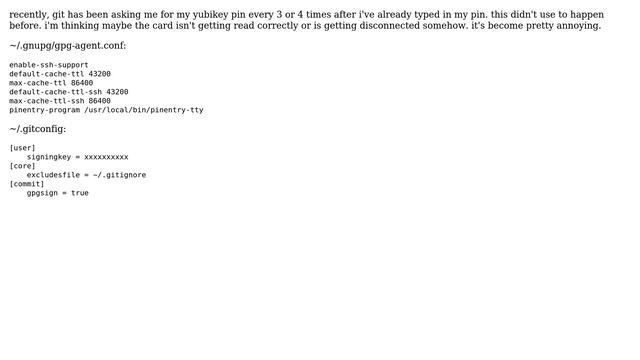 yubikey/gpg-agent always asking for my PIN when running git commit смотреть онлайн