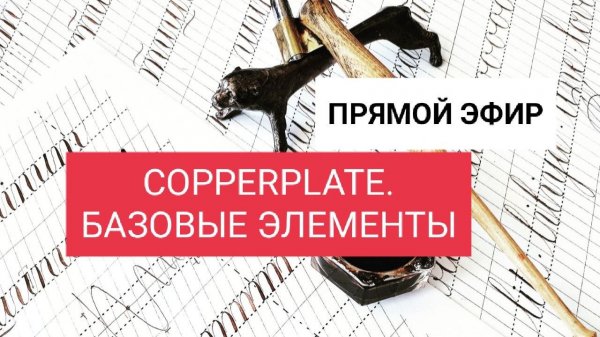 Copperplate. Базовые элементы. Начальный уровень. Каллиграфия с Дарьей Романовой.