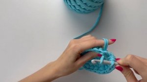 Корзинка из трикотажной пряжи ПОШАГОВО! Для начинающих!