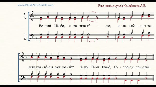 Глас 1, песнь 2, ирмос: 