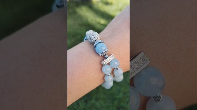 В деталях... Комплект из голубого кварца +79393411886 смотреть онлайн