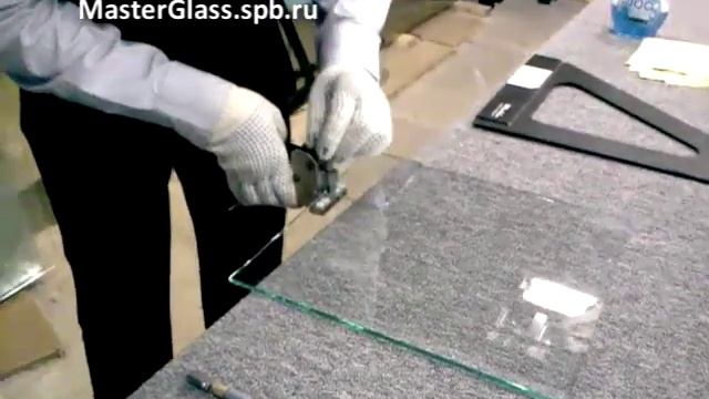 Угловой вырез на стекле (Резка Стекла от Эдуарда) смотреть онлайн