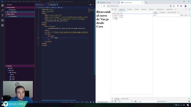 ✅ 02 Hola Mundo con VUE JS ? Curso GRATIS Vue.js desde CERO 2019 смотреть онлайн