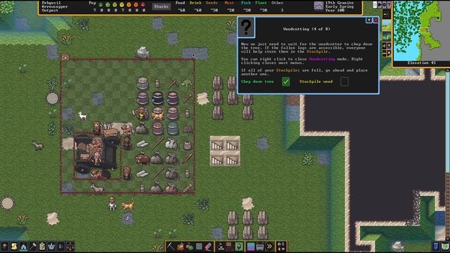 Гайд для начинающих игроков. Стартовый туториал. Dwarf Fortress версия Steam видео №1 смотреть онлайн