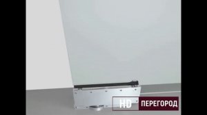 Установка стеклянной маятниковой двери
