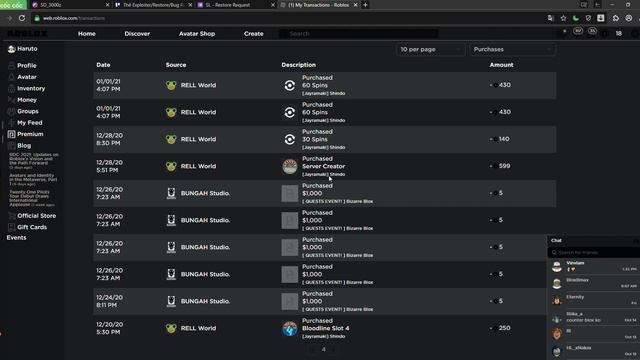 1 My Transactions Roblox смотреть онлайн