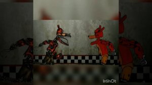 Анимация - обычные аниматроники против кошмарных аниматроников || 5 ночей с Фредди