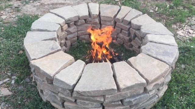 Очаг и кострище из камня своими руками