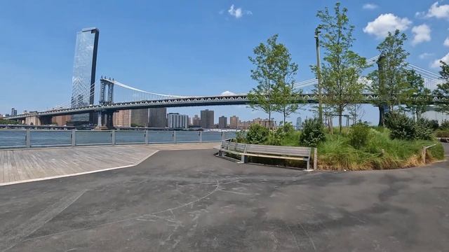 Brooklyn Bridge and Manhattan Bridge 4K NYC Walking Tour смотреть онлайн