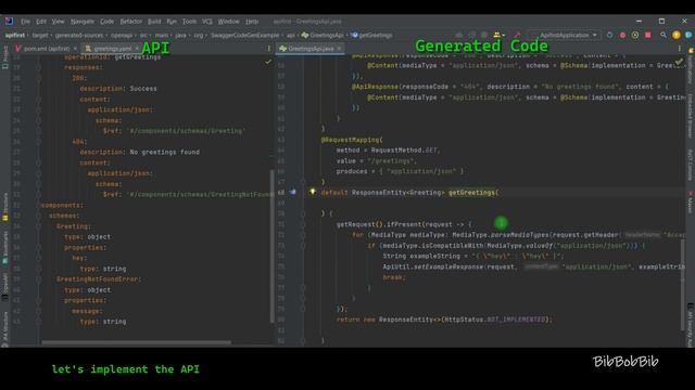 API First Development with Spring Boot and OpenApi 3 and Swagger | Coding Session 10 | BibBobBib смотреть онлайн