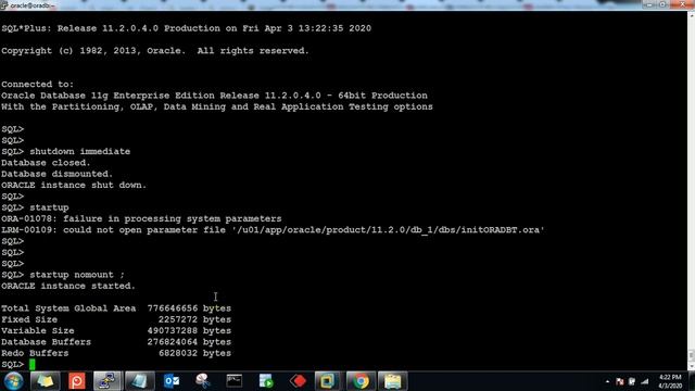 oracle 11g step by step startup process смотреть онлайн