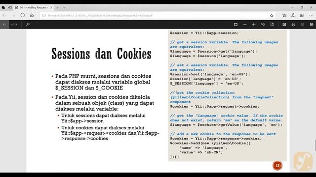 Handling Request - YII2 смотреть онлайн