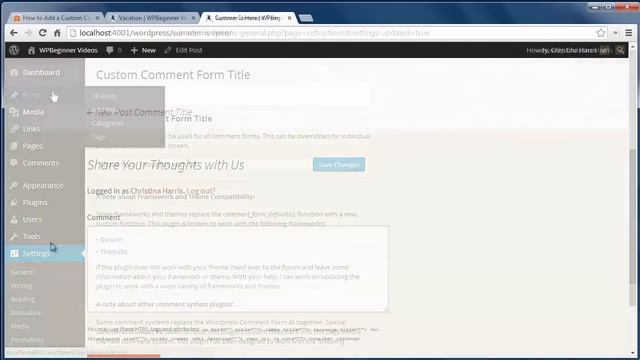 How to Add a Custom Comment Form Title in WordPress смотреть онлайн