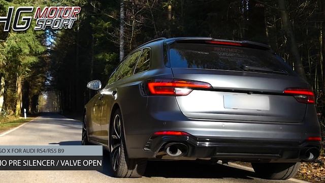 Audi RS4/RS5 B9 EGO-X Klappenabgasanlage Klappenauspuff Valved Exhaust смотреть онлайн