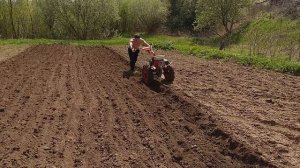 ?ВСПАШКА ВЕСЕННЯЯ ?МОТОБЛОКОМ. Четыре участка за день. ?Мотоблок АГАТ.